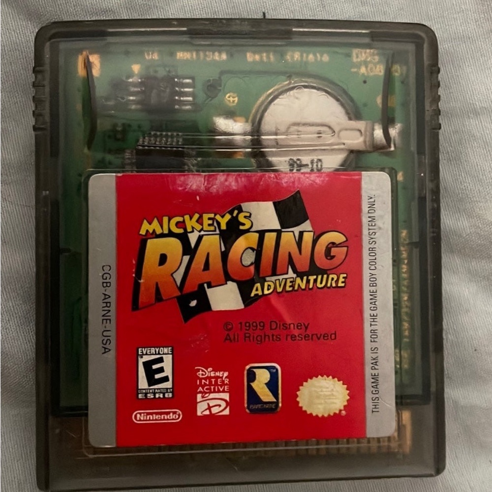 Disney Mickey's Racing Adventure Nintendo Game Boy Color Game 1999